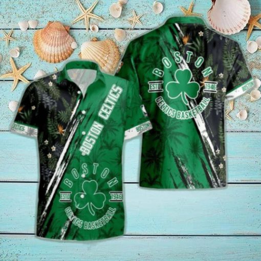 Boston Celtics NBA Champions Floral Pattern Print Hawaiian Set