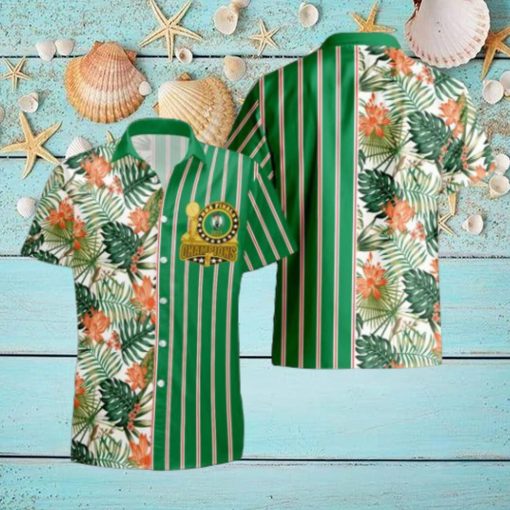 Boston Celtics NBA Champions Pattern Print Hawaiian Set