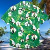 Boston Celtics NBA Mens Floral Hawaiian Shirt