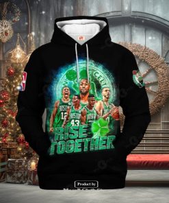 Boston Celtics NBA Rise Together Black Style Jogger Hoodie Sweathoodie, sweater, longsleeve, shirt v-neck, t-shirt 3D