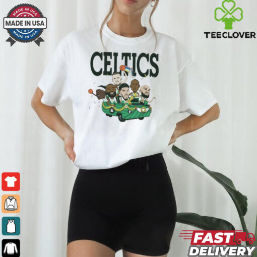 Boston Celtics NBA Six Pack 2024 Caricature Graphic t shirt