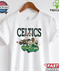 Boston Celtics NBA Six Pack 2024 Caricature Graphic t shirt