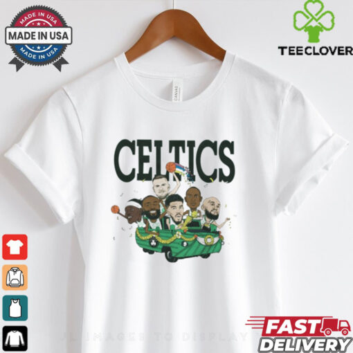 Boston Celtics NBA Six Pack 2024 Caricature Graphic t shirt