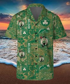 Boston Celtics NBA Team Floral Pattern Hawaiian Shirts And Beach Shorts