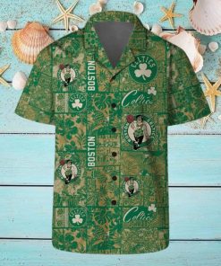 Boston Celtics NBA Team Floral Pattern Hawaiian Shirts And Beach Shorts