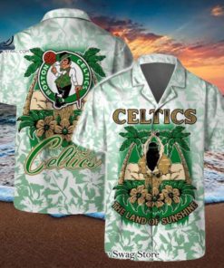 Boston Celtics NBA The Land Of Sunshine Pattern Hawaiian Set