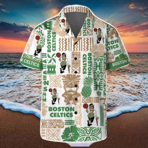 Boston Celtics National Basketball Association NBA Fans Hawaiian Shirt And Shorts