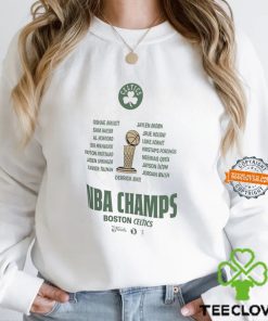 Boston Celtics Nike 2024 NBA Finals Champions Roster T Shirt