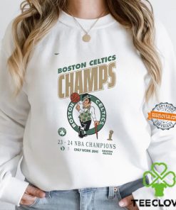 Boston Celtics Nike Youth 2024 NBA Finals Champions Celebration Roster T Shirt