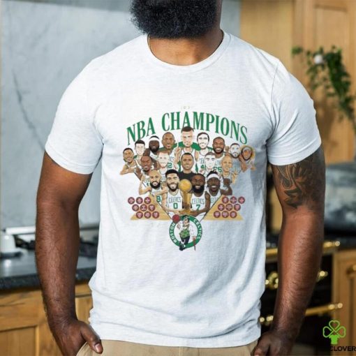 Boston Celtics Parade Luke Kornet 2024 Champions Banner Eighteen Shirt