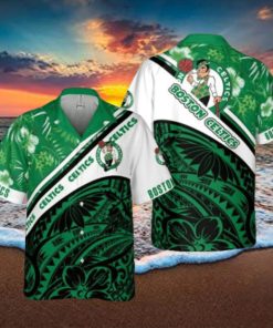 Boston Celtics Polynesian Pattern National National Basketball Association All Over Print Hawaiian Set