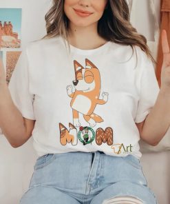 Boston Celtics Smiling Dancing Bluey Mom shirt