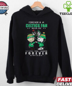 Boston Celtics Snoopy and Charlie Brown forever not just when we win T hoodie, sweater, longsleeve, shirt v-neck, t-shirt