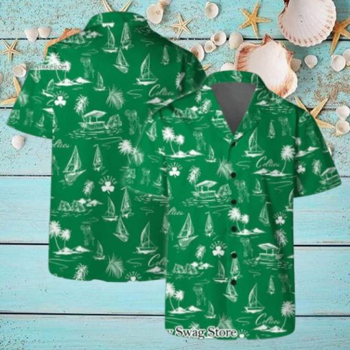 Boston Celtics Team Logo Beach Vibes Pattern Hawaiian Set