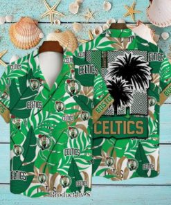 Boston Celtics Team Logo Coconut Tree Pattern Hawaiian Set