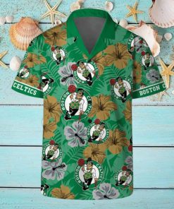 Boston Celtics Team NBA Hawaii Set Hawaiian Shirt And Beach Short For Fans