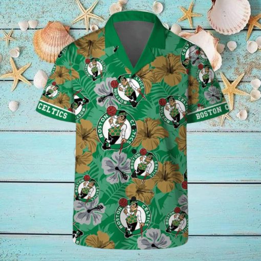 Boston Celtics Team NBA Hawaii Set Hawaiian Shirt And Beach Short For Fans