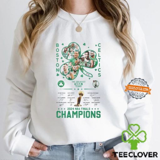 Boston Celtics The Greatest NBD Teams 2024 NBA Finals Champions T Shirt