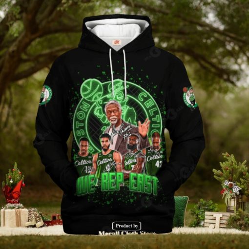 Boston Celtics We Rep Fast Black Signatures V2 Jogger Hoodie Sweathoodie, sweater, longsleeve, shirt v-neck, t-shirt 3D