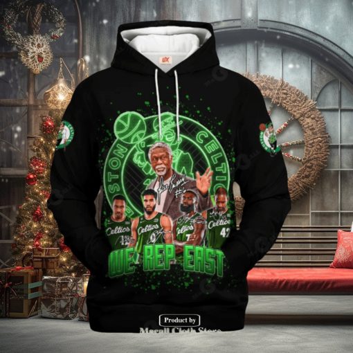 Boston Celtics We Rep Fast Black Signatures V2 Jogger Hoodie Sweathoodie, sweater, longsleeve, shirt v-neck, t-shirt 3D