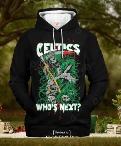 Boston Celtics Who Next Skull Jogger Design Hoodie Sweatshirt 3D