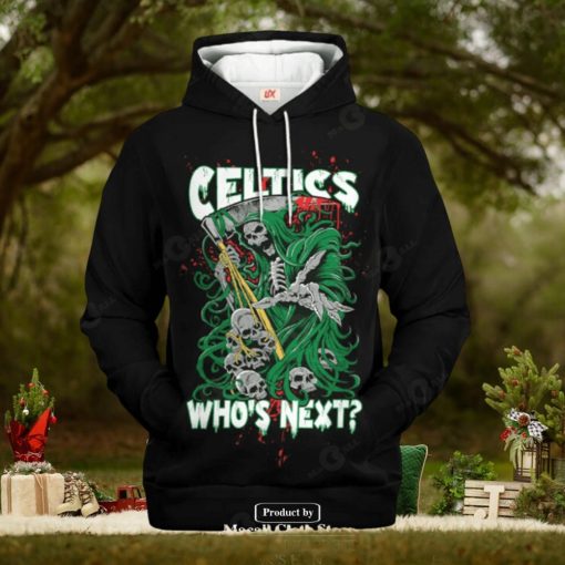 Boston Celtics Who Next Skull Jogger Design Hoodie Sweathoodie, sweater, longsleeve, shirt v-neck, t-shirt 3D