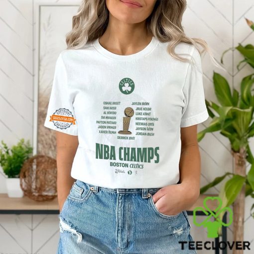 Boston Celtics Youth 2024 NBA Finals Champions Celebration Roster T Shirt