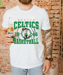 Boston Celtics basketball NBA est 1946 logo retro shirt