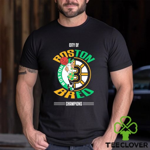 Boston Celtics vs Boston Bruins City of Boston Bred Champions 2023 shirt