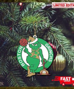 Boston Celtics x Grinch Chirtmas 2023 Gift For Fans NBA Tree Decorations Ornament