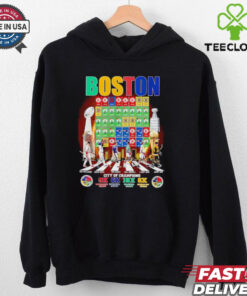 Boston City of Champions Abbey Road signatures shirt