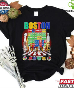 Boston City of Champions Abbey Road signatures shirt