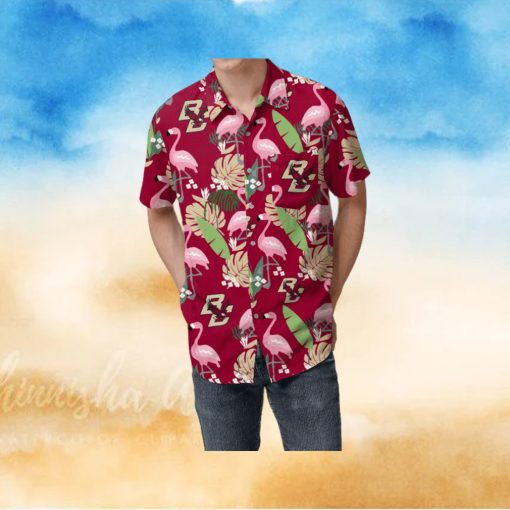 Boston College Eagles Floral Hawaiian Shirt