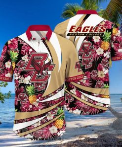 Boston College Eagles NCAA Floral 3D Hawaiian Shirt