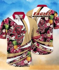 Boston College Eagles NCAA Floral 3D Hawaiian Shirt
