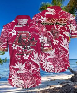 Boston College Eagles NCAA Flower Full Print Unisex Hawaiian Shirt