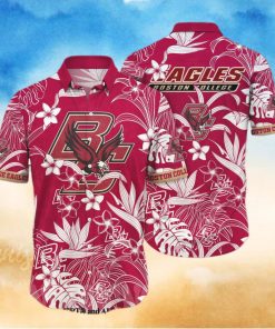 Boston College Eagles NCAA Flower Full Print Unisex Hawaiian Shirt