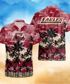 Boston College Eagles Palms Tree Hawaiian Shirt
