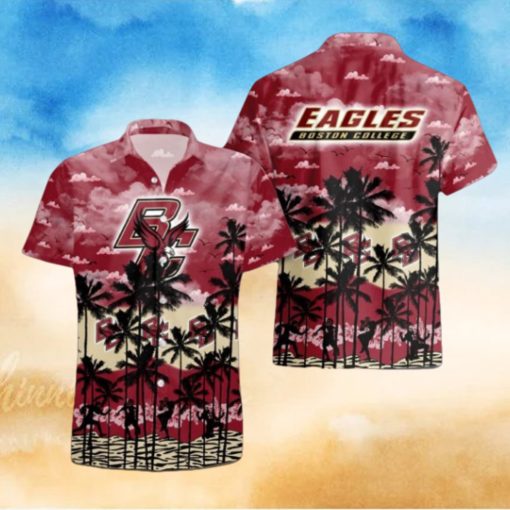 Boston College Eagles Palms Tree Hawaiian Shirt