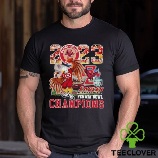 Boston College Eagles football 2023 Fenway Bowl Champions Mascot Shirt