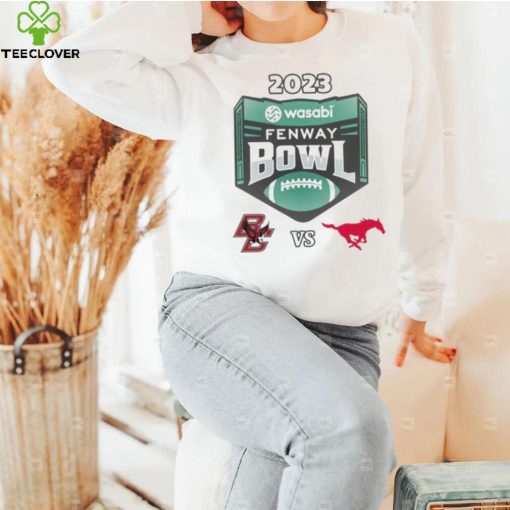 Boston College Eagles vs SMU Mustangs 2023 Wasabi Fenway Bowl hoodie, sweater, longsleeve, shirt v-neck, t-shirt