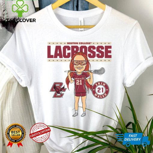 Boston College NCAA Women’s Lacrosse Erin Walsh On the Field T Shirt