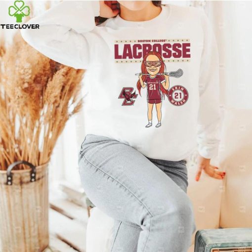 Boston College NCAA Women’s Lacrosse Erin Walsh On the Field T Shirt