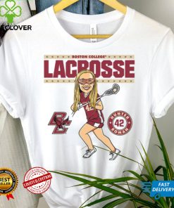 Boston College NCAA Women's Lacrosse Hunter Roman On the Field Hooded Shirt