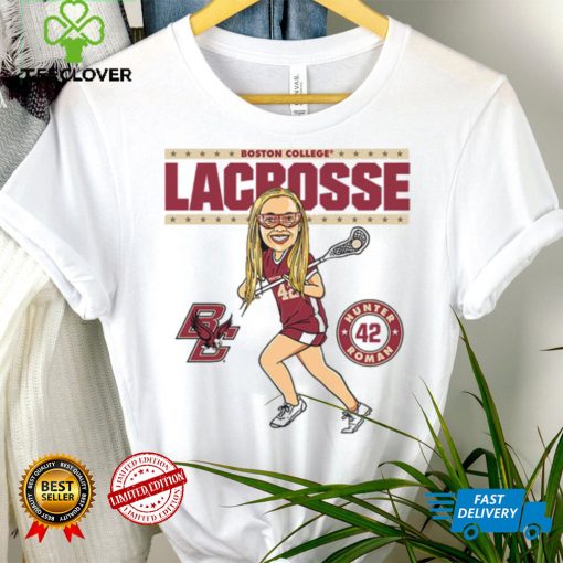 Boston College NCAA Women’s Lacrosse Hunter Roman On the Field Hooded Shirt