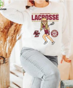 Boston College NCAA Women's Lacrosse Hunter Roman On the Field Hooded Shirt