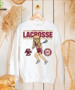 Boston College NCAA Women's Lacrosse Hunter Roman On the Field Hooded Shirt