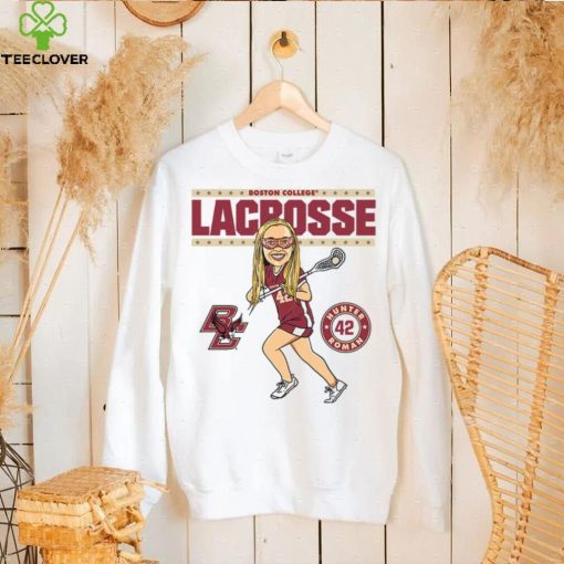 Boston College NCAA Women’s Lacrosse Hunter Roman On the Field Hooded Shirt