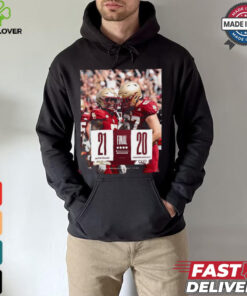 Boston College wins 21 20 Western Kentucky Football 2024 Gameday Final Score T Shirt