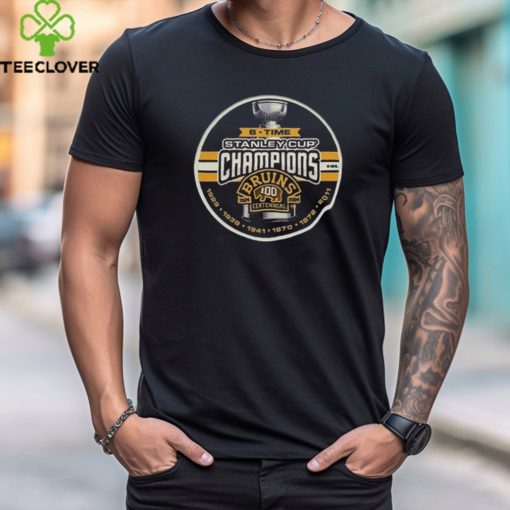 Boston Hockey Bruins Centennial 6x Stanley Cup Champs Season Hockey 2024 T Shirt